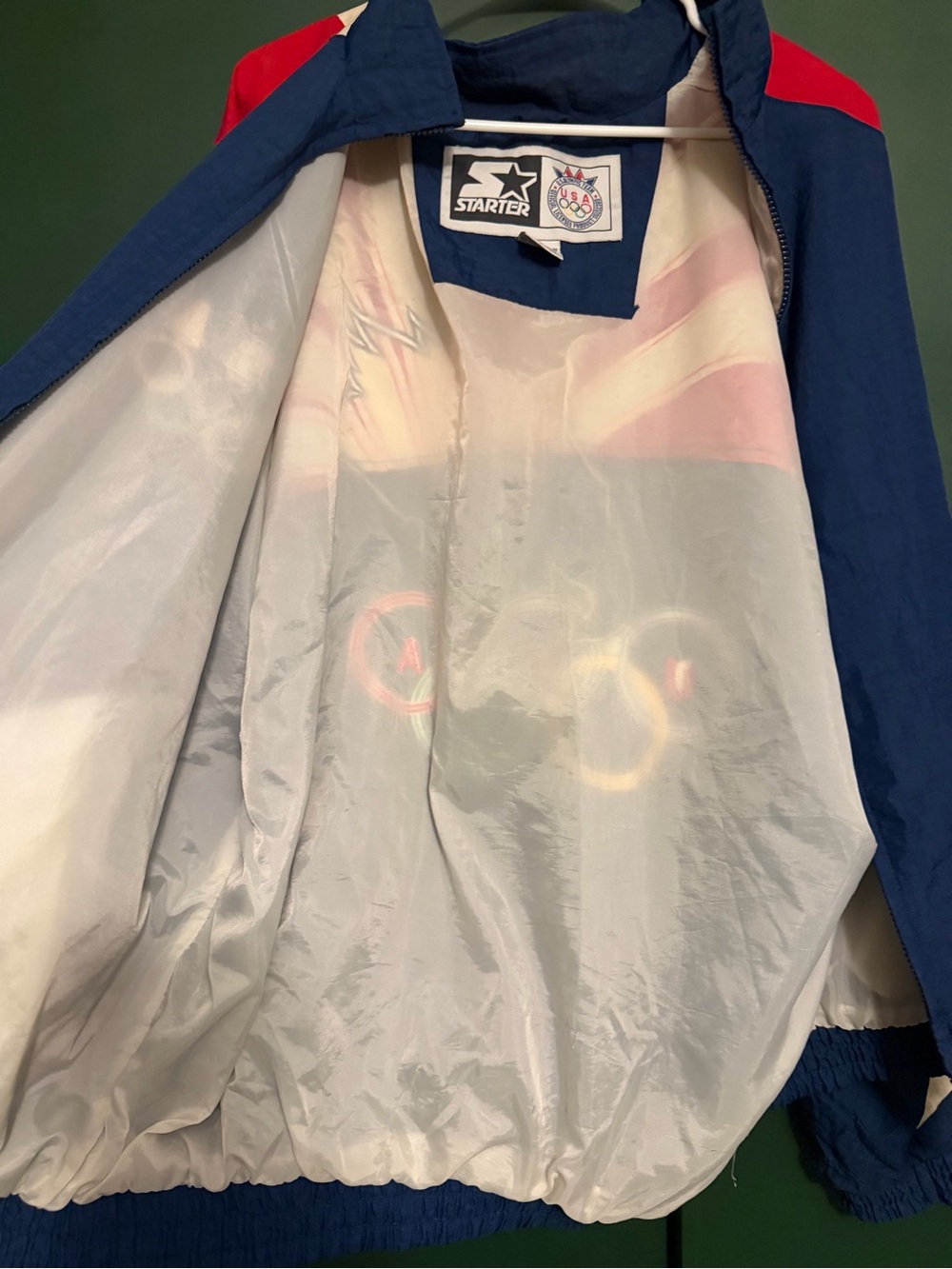 Vtg. Rare 1996 USA Eagle Olympics Team Starter Windbreaker Jacket Mens XL - Picture 13 of 13